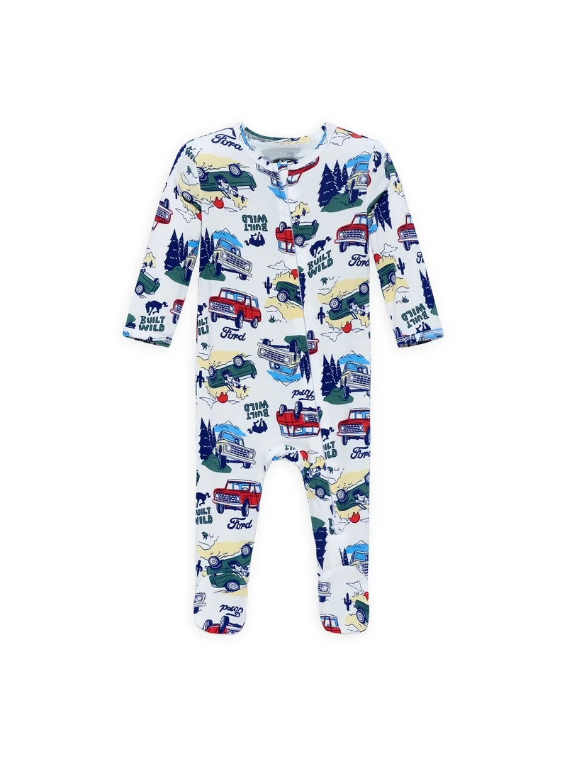 Character Baby Boys or Girls Cozy and Comfortable Viscose Two-Way Zip Footed Sleep 'N Play One-Pi... | Walmart (US)