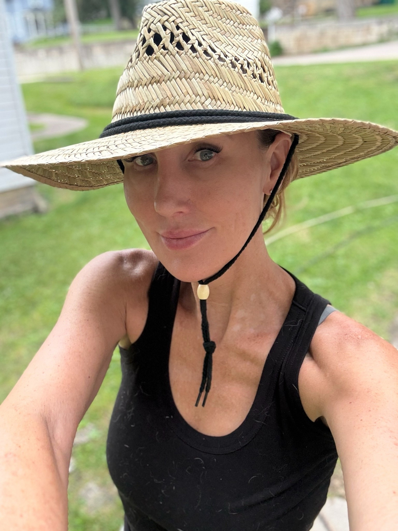 My favorite Gardening hat is a men’s $15 hat from Walmart! ❤️ #hat #gardening #sunhat #sunprotection #skincare