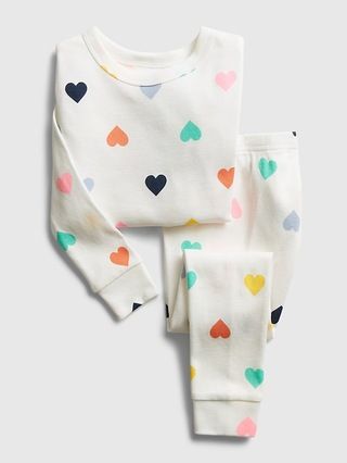 babyGap Heart Graphic PJ Set | Gap (US)