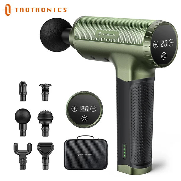 Massage Gun,TaoTronics Deep Tissue Percussion Muscle Massager Handheld Cordless Back Massager wit... | Walmart (US)