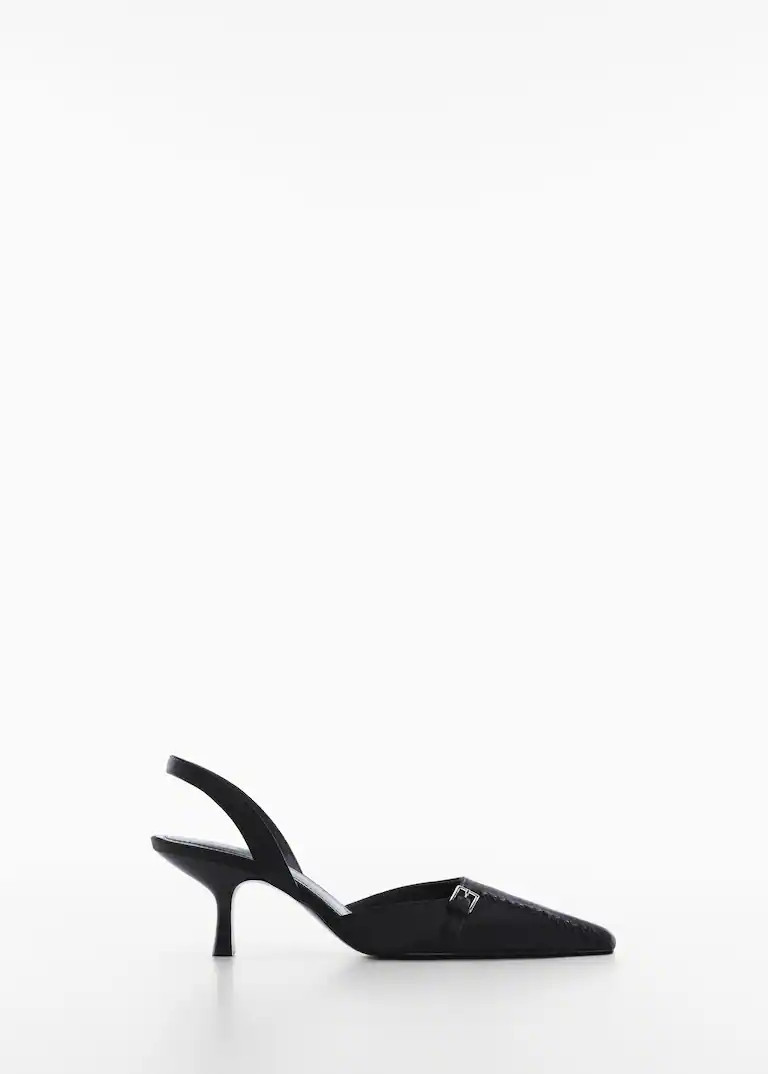 Satin heeled shoes | MANGO (US)