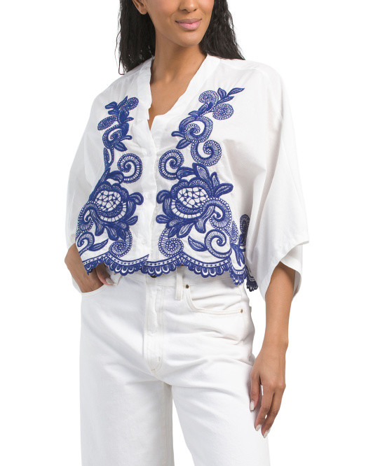 Embroidered Top | TJ Maxx