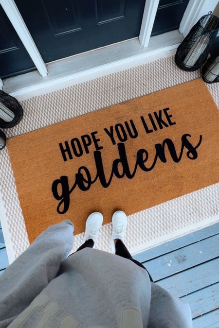 Hope you like goldens 🙈🐾✨🤎 A LOT. Found on a cutie Etsy small shop!!! This is the 36x72!

Home decor / dog mom / Holley Gabrielle / outdoor patio 

#LTKStyleTip #LTKHome