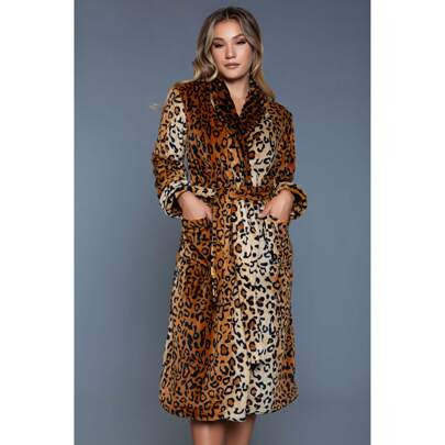 2071 Leopard Robe | SHEIN