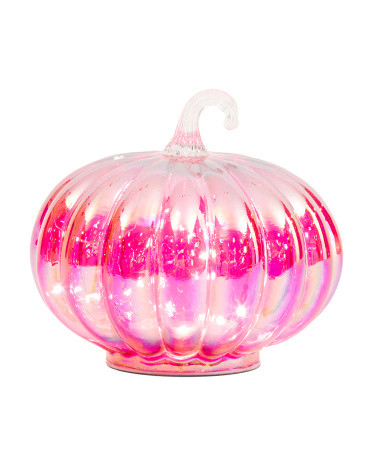 7x7 Led Glass Pumpkin | TJ Maxx
