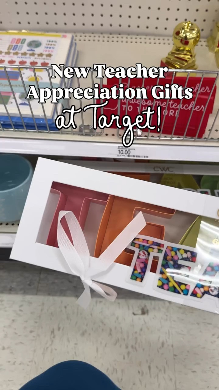 NEW at Target! Teacher appreciation gifts and the TEACH gift box is back! Not all are online but if you want the link to what is, Follow + comment “SHOP” for a link! (make sure you’re following to receive it) ✨ & if you love Holiday finds and gift ideas, follow along for more! 

#Targetcreator #targetfinds  #targetstyle #teachergifts #teacherappreciationweek🍎✏️📚