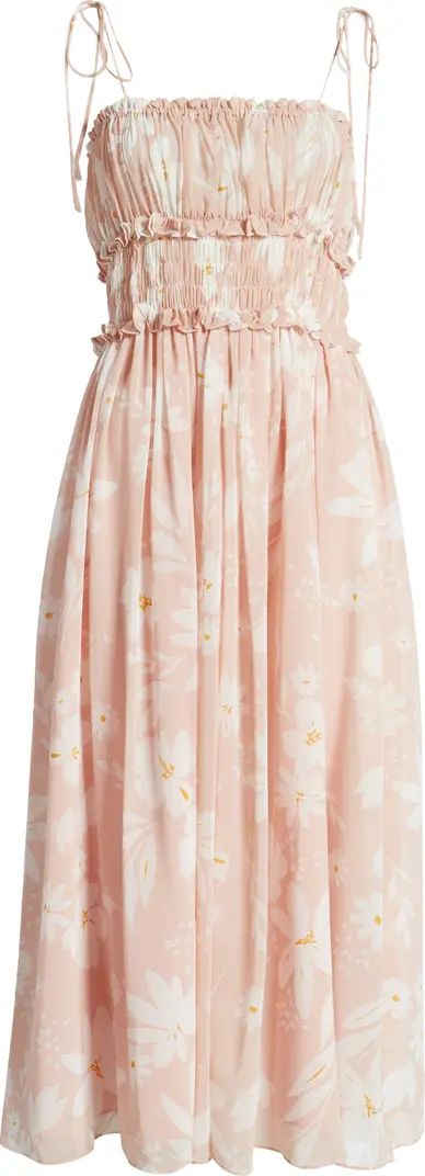 En Saison Gabby Smocked Waist Floral Print Dress | Nordstrom | Nordstrom