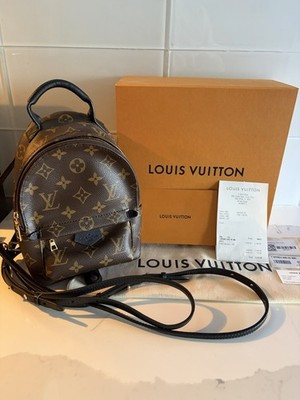 Louis Vuitton Palm Springs Backpack Mini Brown Canvas Monogram | eBay US