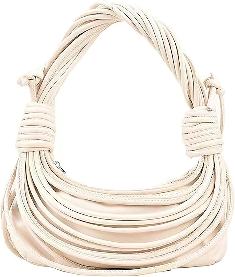 knotted woven tote bag handbag for women Woven Handbag Purse for Women Handwoven Satchel Clutch P... | Amazon (US)