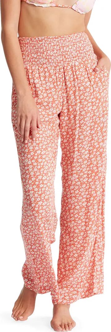 Billabong New Waves 2 Floral Wide Leg Pants | Nordstrom | Nordstrom