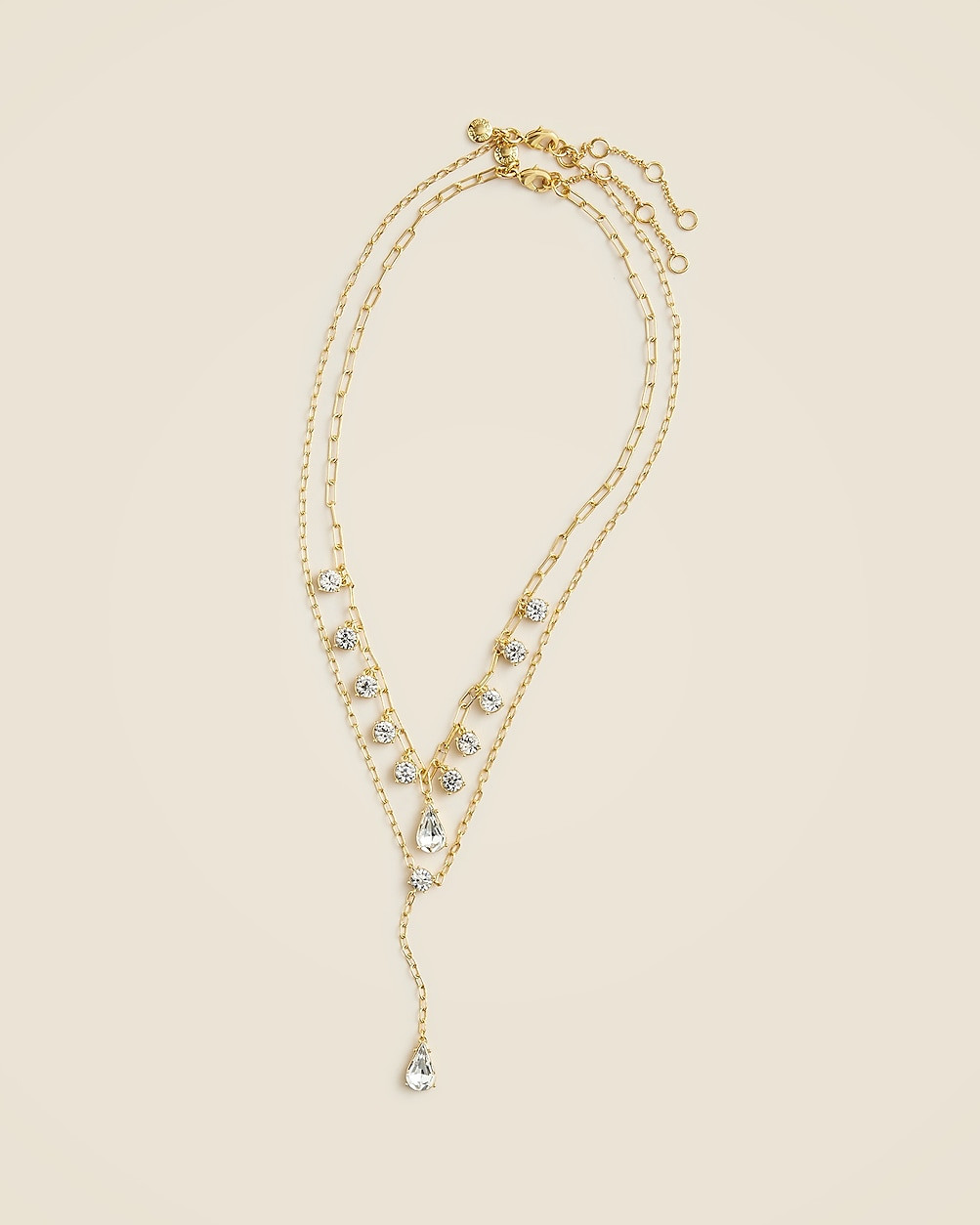 Layered crystal necklace | J. Crew US