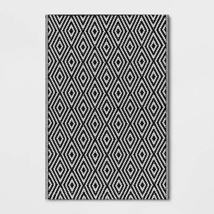 Diamond Check Indoor/Outdoor Rug - Room Essentials™ | Target