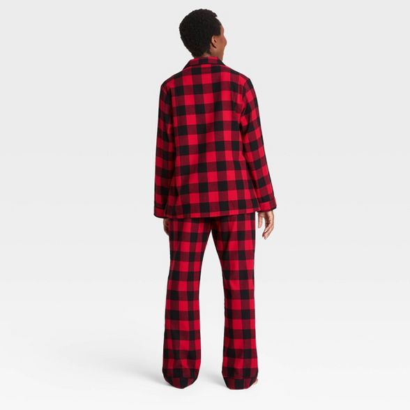 Women's Holiday Buffalo Check Plaid Flannel Matching Family Pajama Set - Wondershop™ Red | Target