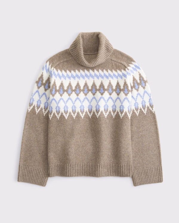Women's Fairisle Turtleneck Sweater | Women's Tops | Abercrombie.com | Abercrombie & Fitch (US)