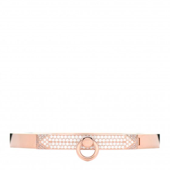 HERMES

18K Rose Gold Diamond PM Collier De Chien Pave Bracelet ST | Fashionphile