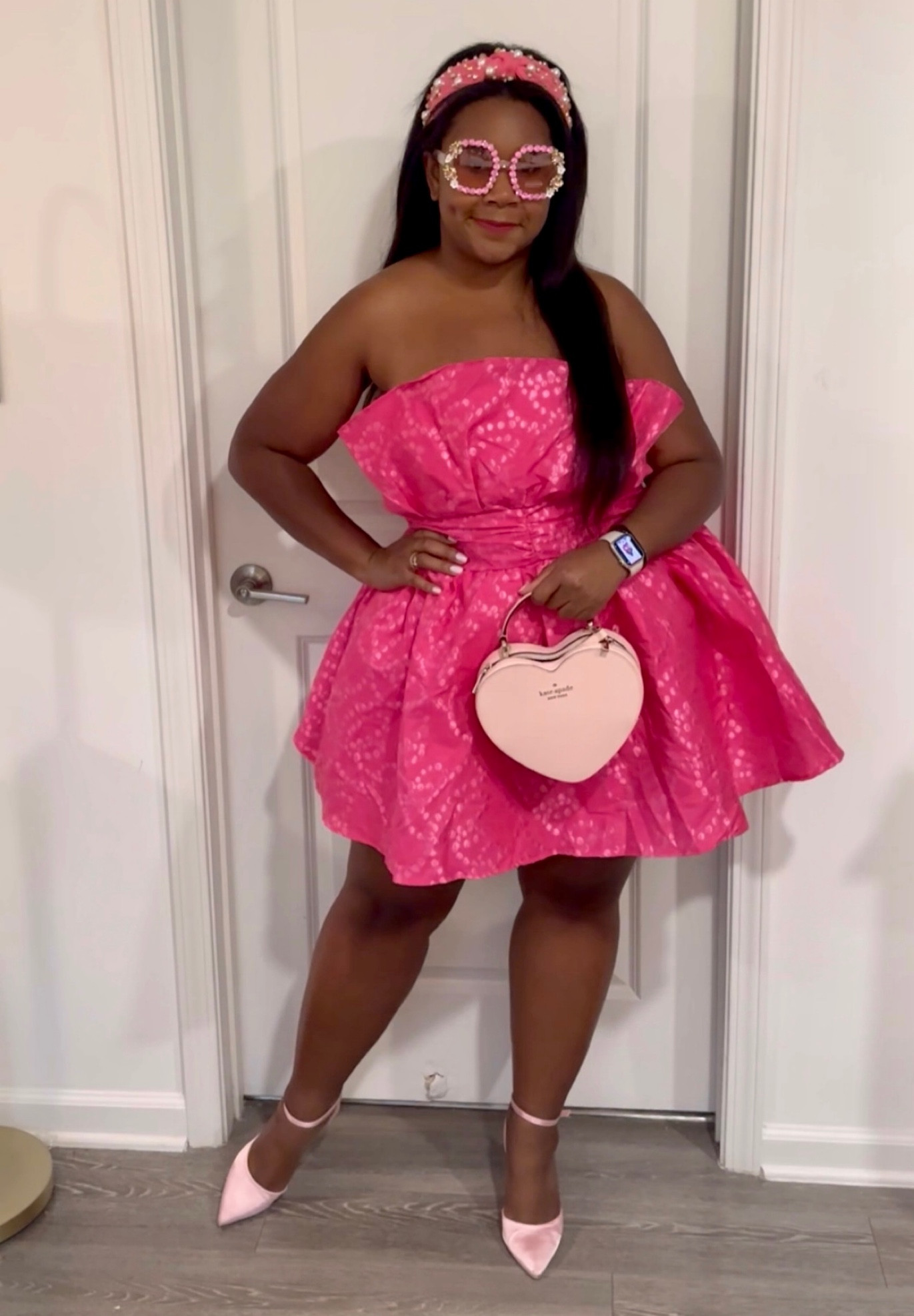 In my Barbie Girl Era 💖 #barbie #midsize 

#LTKunder100 #LTKcurves