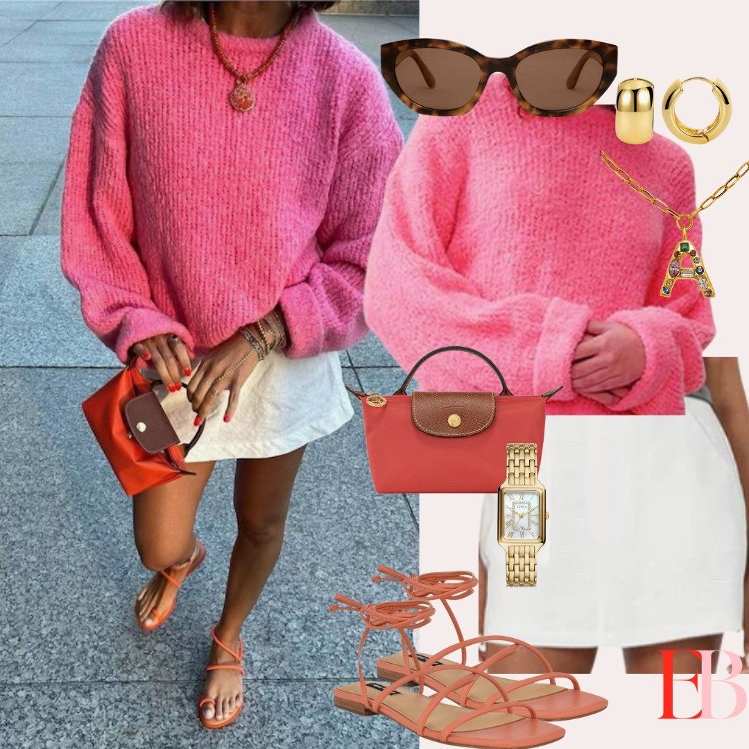 Spring outfit idea // orange and pink // linen skirt // ootd // Amazon 

#LTKWatchNow #LTKStyleTip #LTKShoeCrush