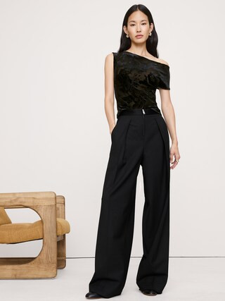 Burnout Velvet Off-Shoulder Top | Banana Republic (CA)