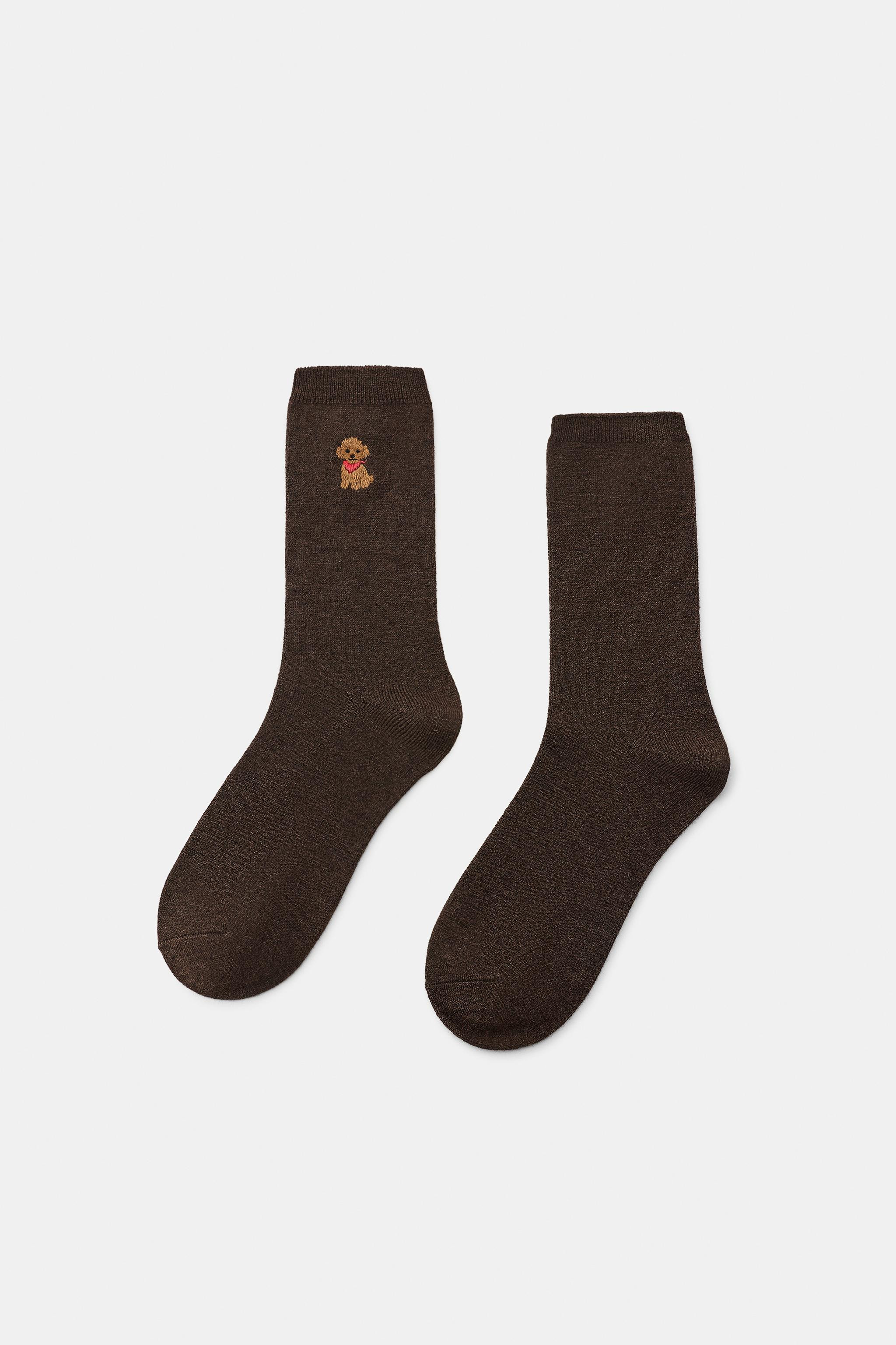 PLAIN DOG EMBROIDERY SOCKS | Zara DE