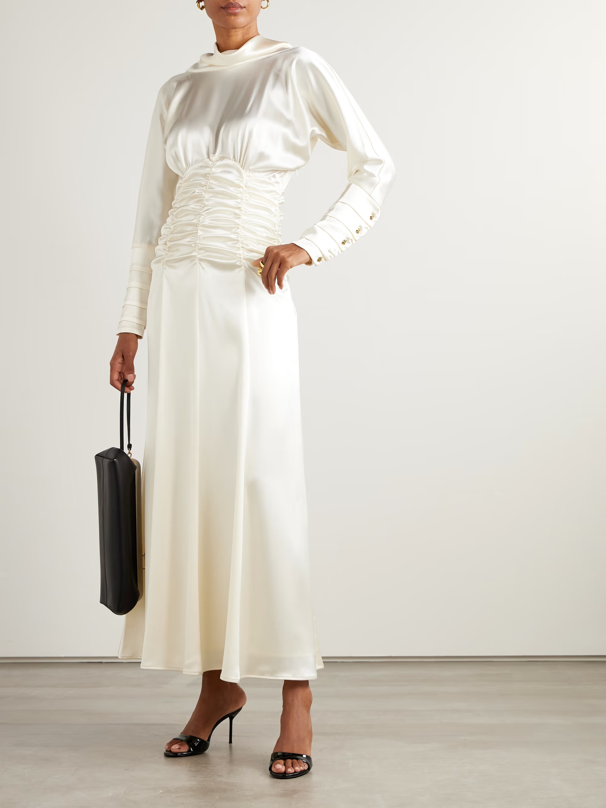 Edgar open-back gathered satin gown | NET-A-PORTER (US)