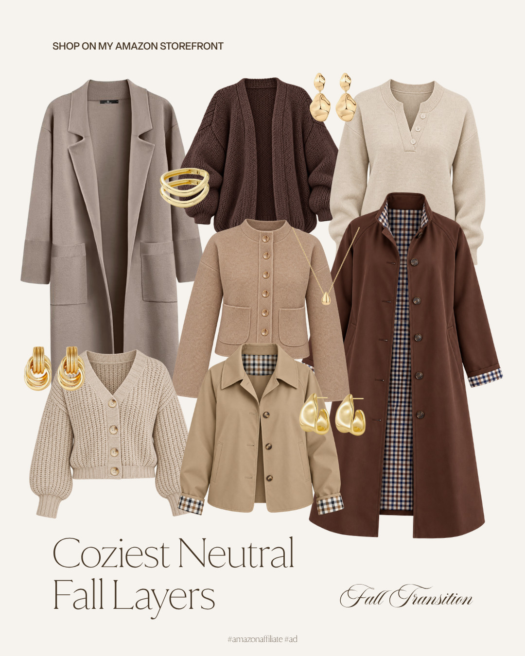 If you're looking for cozy, neutral layers and accessories for fall, these Amazon finds will make your list! 

#wardrobeessentials #apparel #clothing #fallwardrobe #boots #jewelry #sweaters #coats #jackets #fashion  

 #LTKootd #LTKvlog #LTKSaleAlert