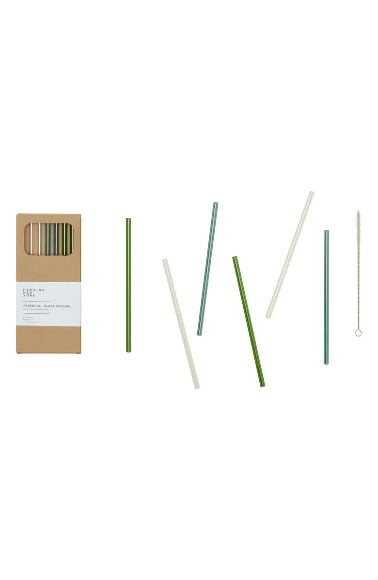 Hawkins New York Set of 6 Essential Glass Straws | Nordstrom | Nordstrom