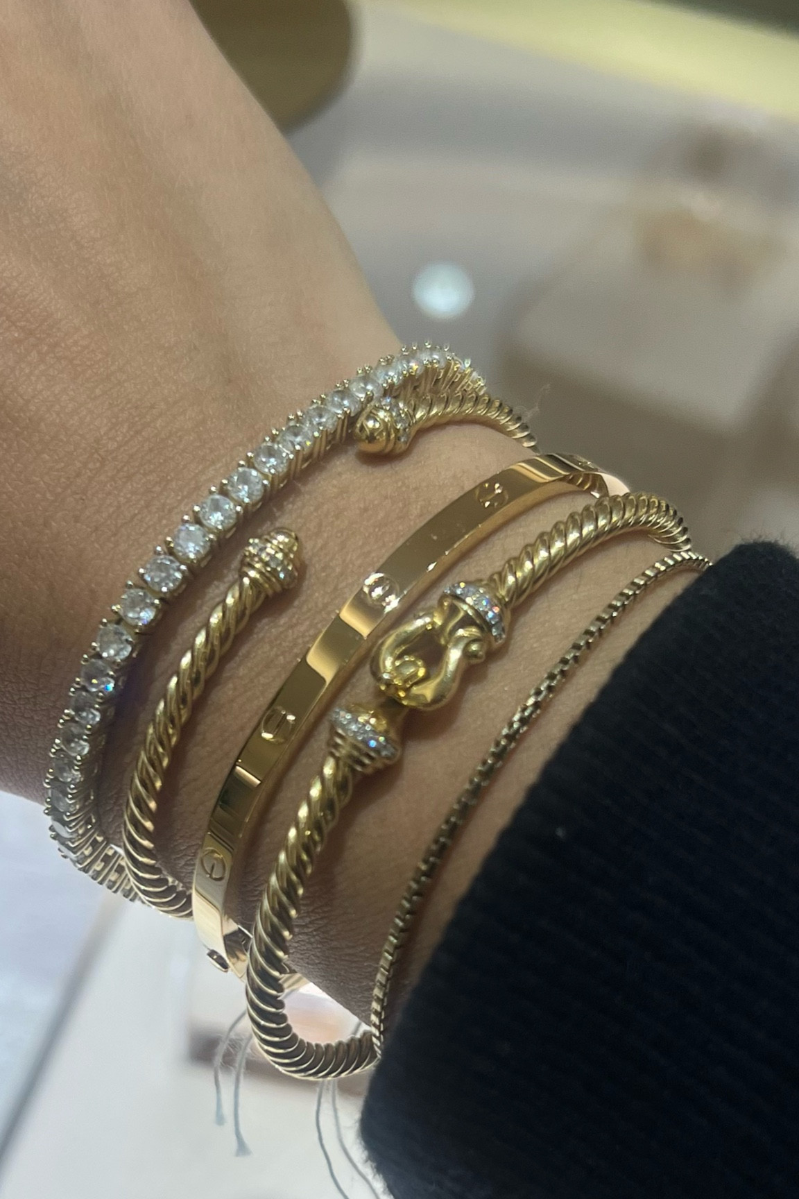 The perfect tennis bracelet! It also comes in silver. I don’t ever take it off and it looks so good!  

#LTKStyleTip #LTKSaleAlert #LTKGiftGuide