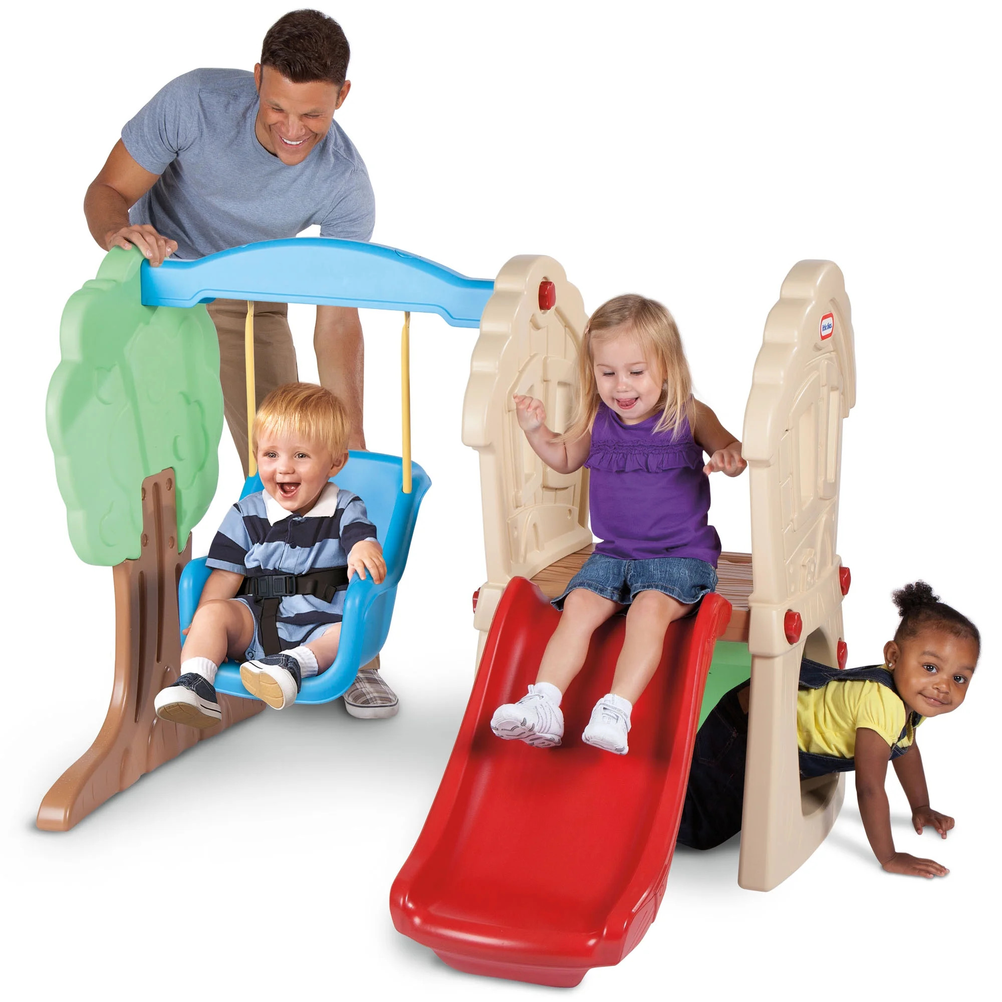 Little Tikes Hide and Seek Climber and Swing Playset, for Ages 3+, Multi-Color | Walmart (US)