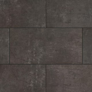 Lifeproof Overlook Slate 22 MIL x 11.9 in. W x 23.8 in. L Click Lock Waterproof Vinyl Tile Floori... | The Home Depot