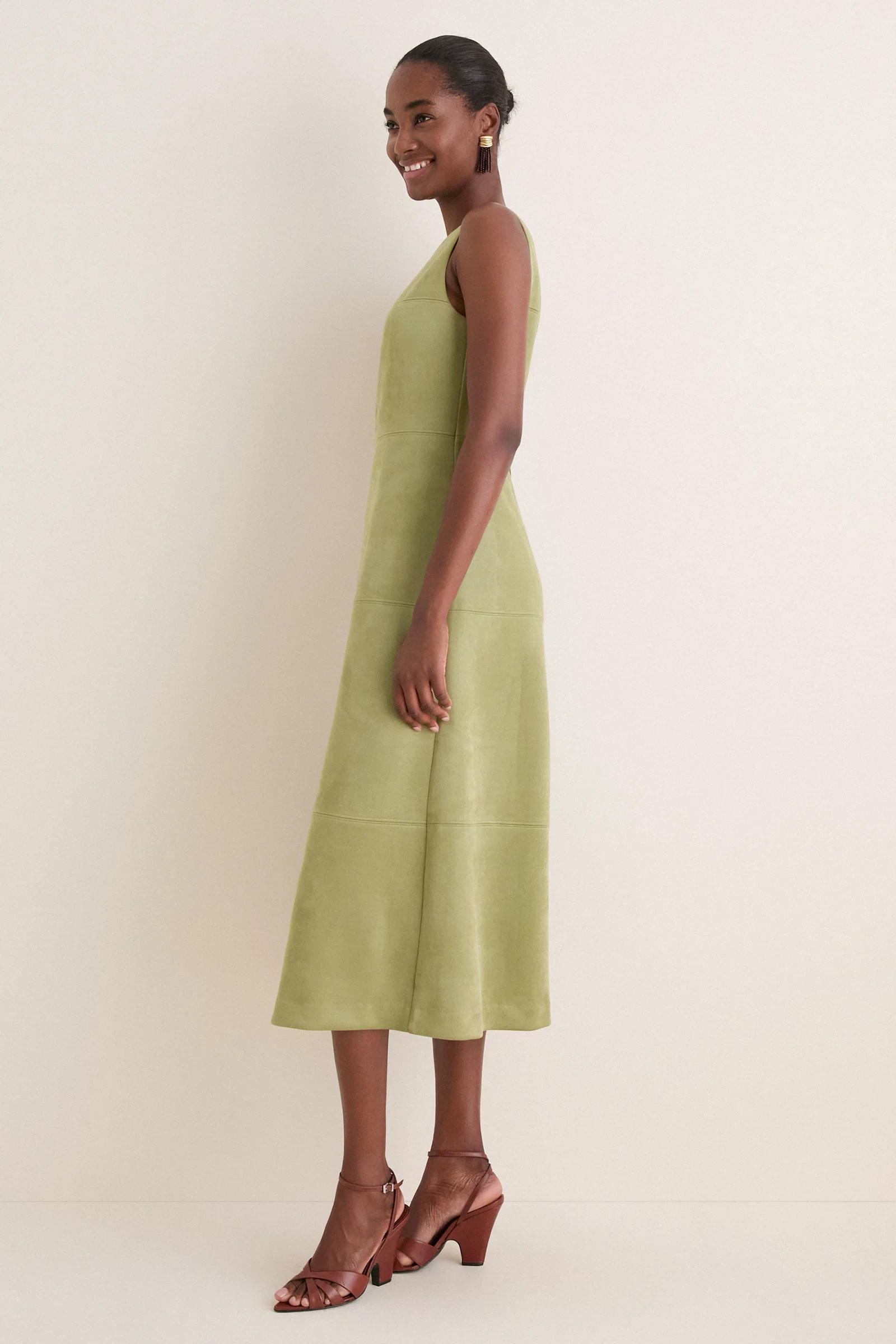 Moss Suede Manon Dress | Tuckernuck (US)