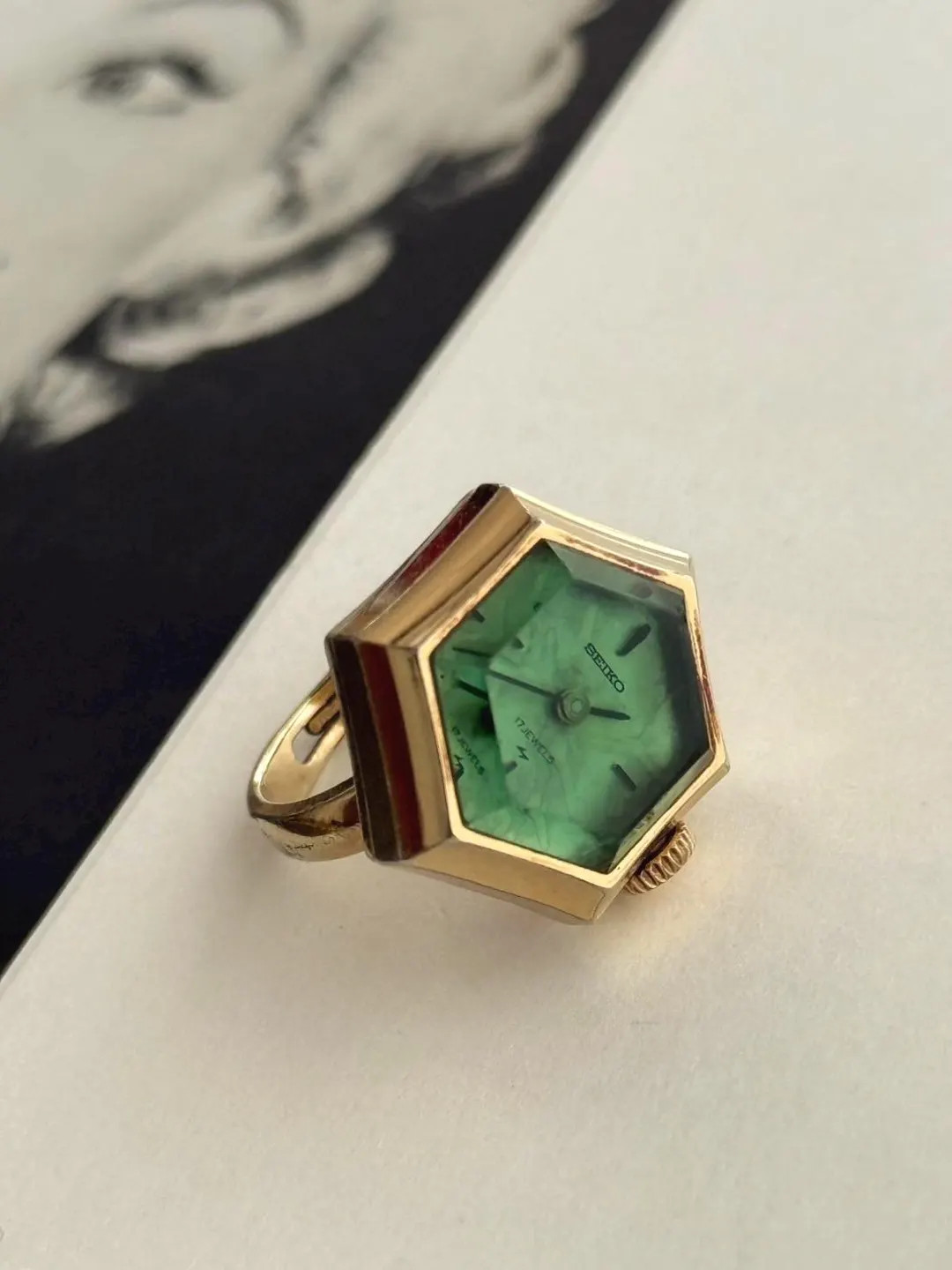 Rare Seiko Ring Watch Vintage Gold Tone SGP ,17 Jewels Mechanical, Gold Plated , Ladies Watch - E... | Etsy (US)