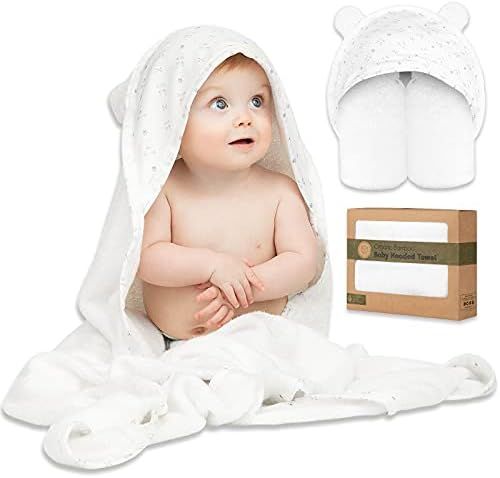 Amazon.com: Baby Hooded Towel - Bamboo Baby Towel by KeaBabies - Organic Bamboo Towel - Infant To... | Amazon (US)