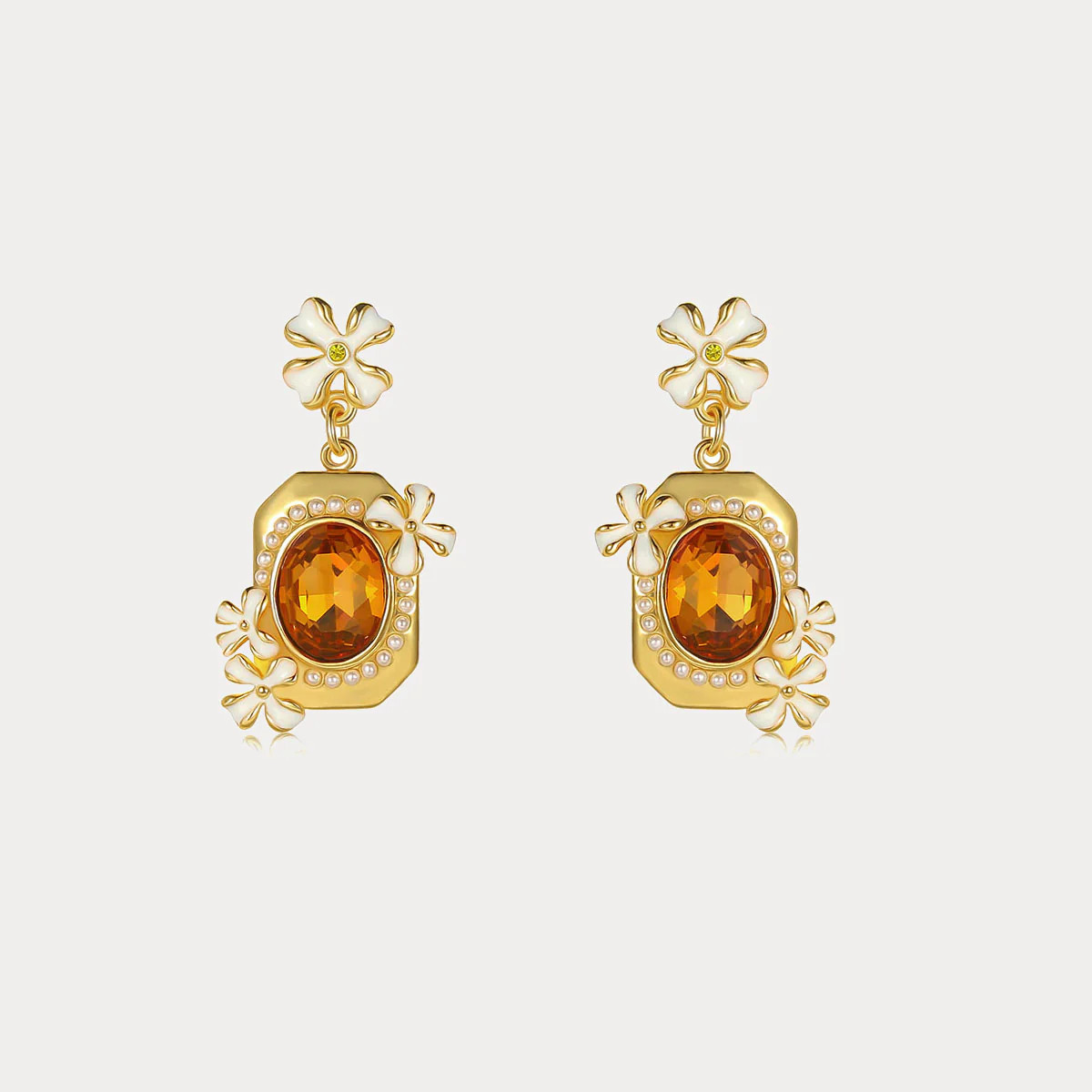 Osmanthus Fragrans Dangling Earrings | Selenichast