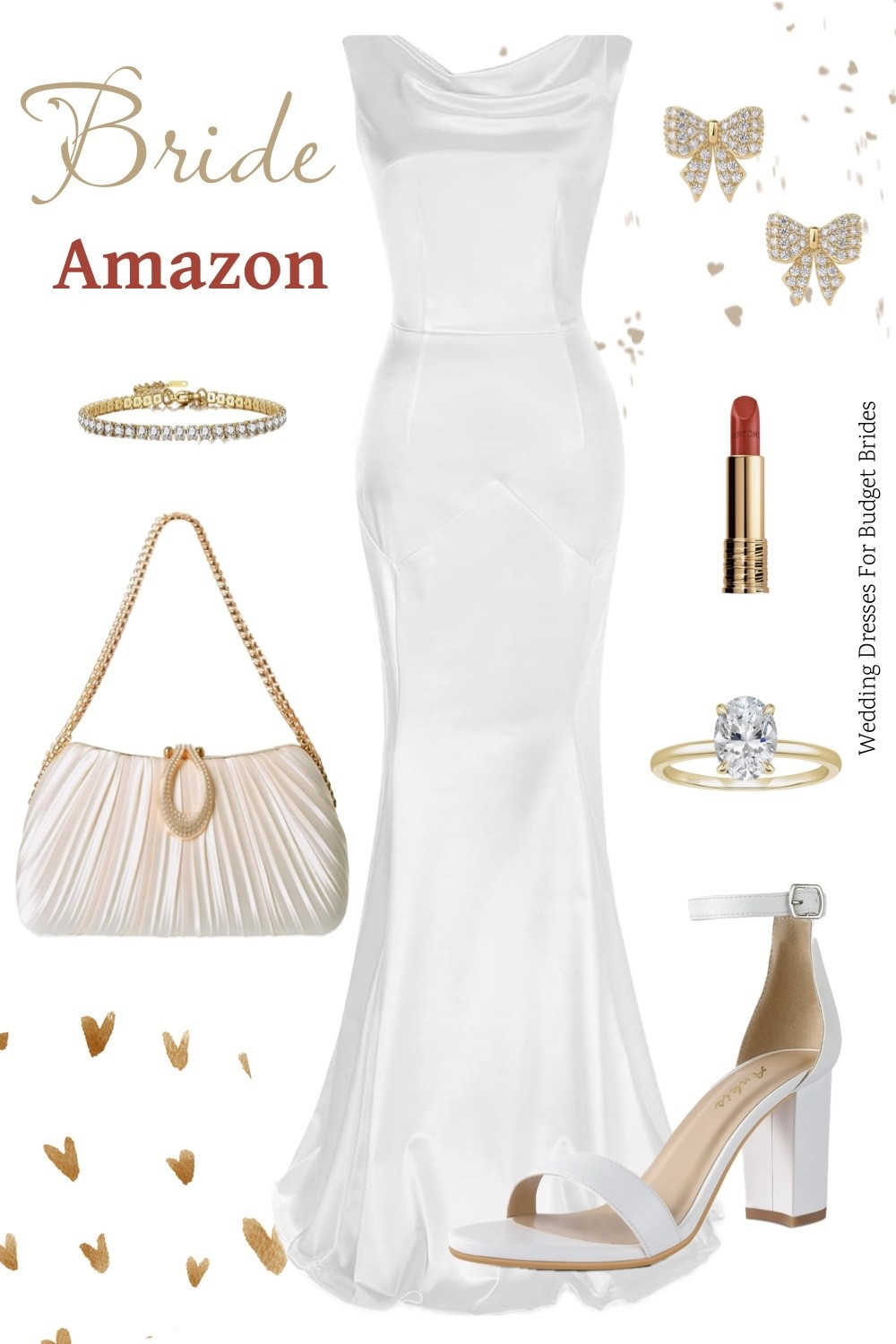 Affordable wedding day outfit idea for the bride to be. Bridal dress is around $55. Find everything on Amazon. 

Reception dress, courthouse elopement dress, long white dress, minimalist wedding dress, or microwedding dress. 

#LTKSeasonal #LTKWedding