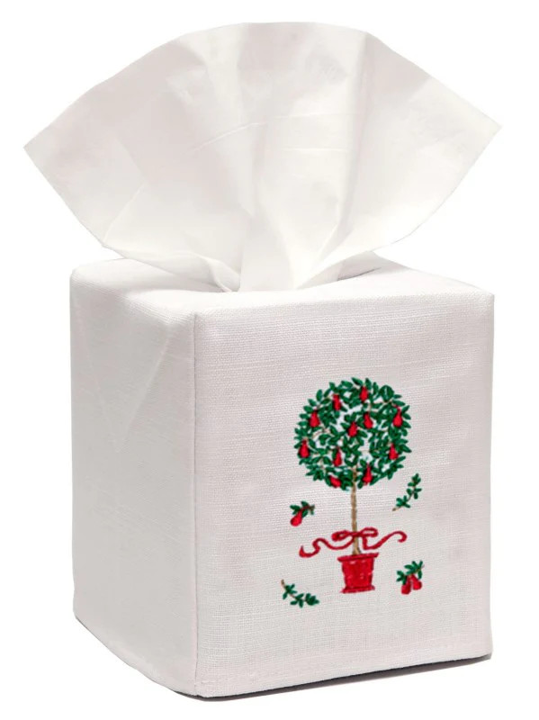 Pear Topiary Tree (Red) Tissue Box Cover - Jacaranda Living | Jacaranda Living