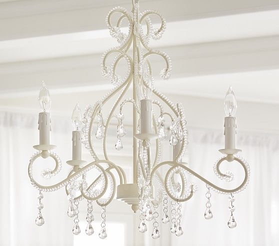 White Lydia Chandelier | Pottery Barn Kids