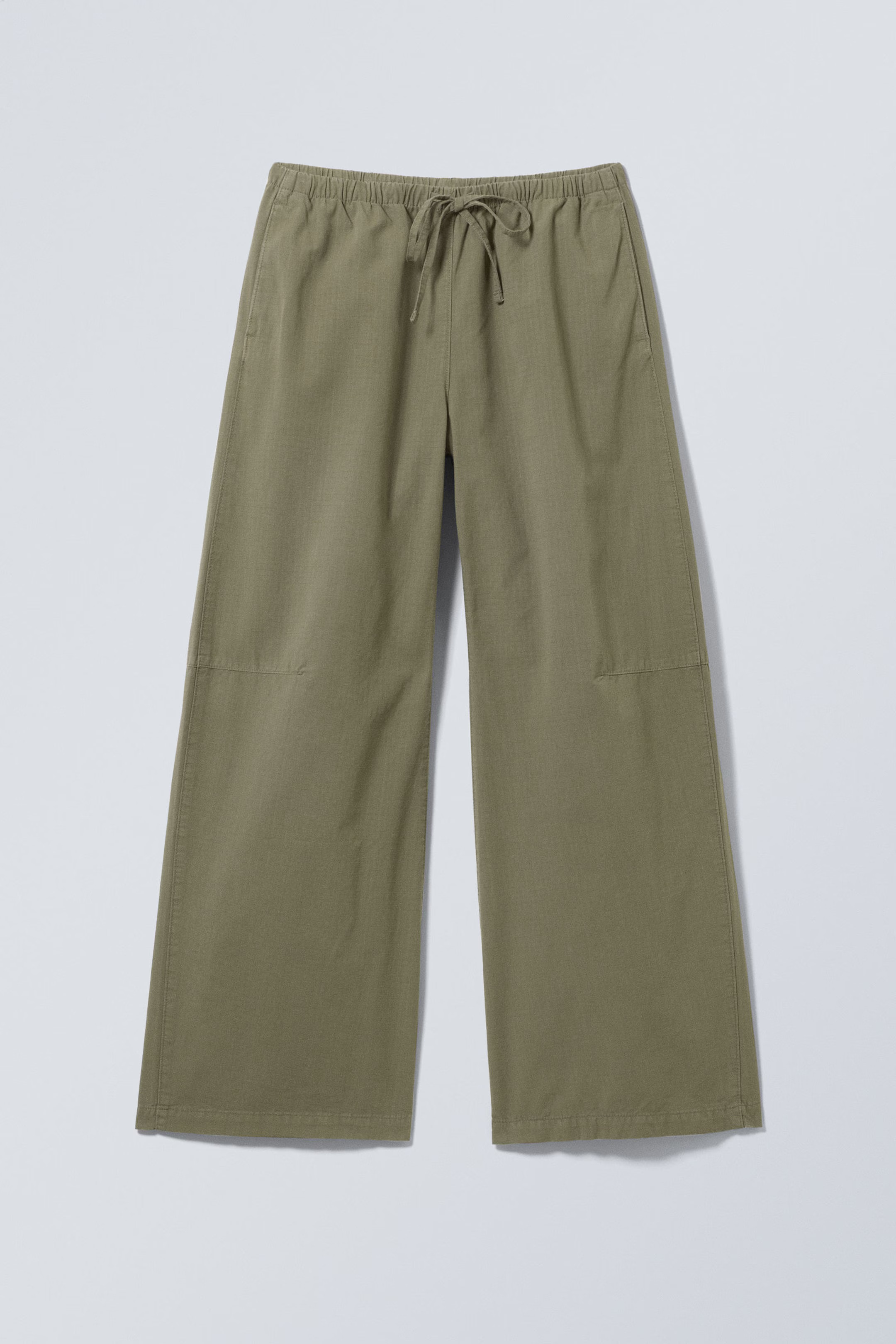 Loose Fit Washed Ripstop Trousers | Weekday
