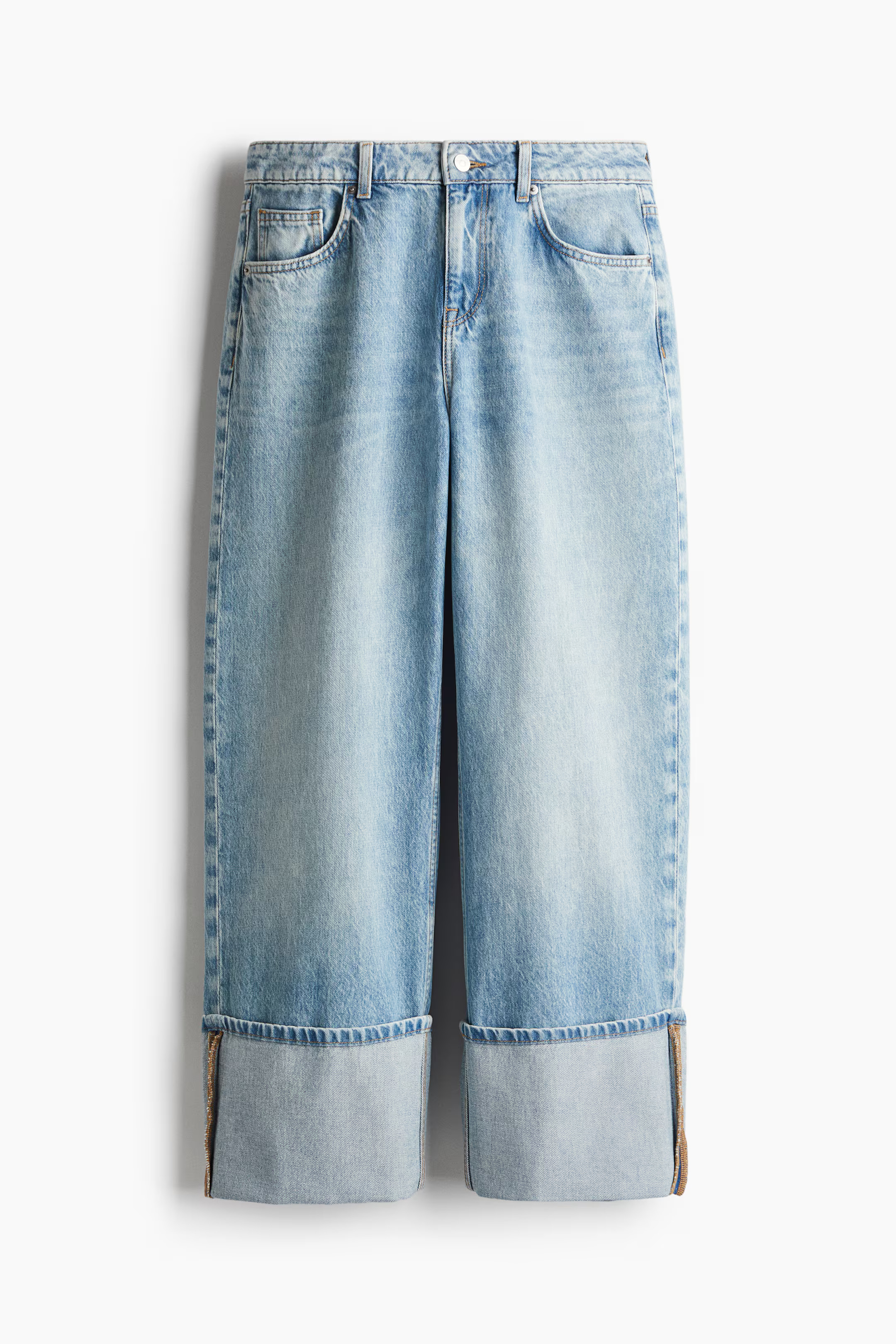 Baggy Wide Low Jeans - Azul denim claro - MUJER | H&M ES | H&M (FR, IT, ES, PT, BE)