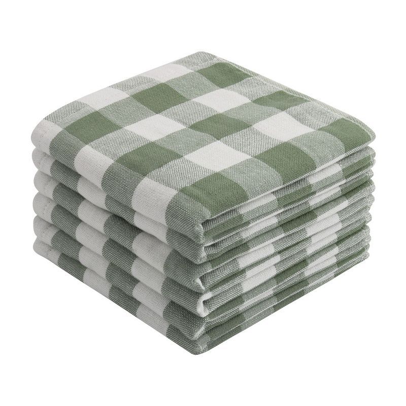 100% Cotton Plaid Buffalo Pattern Style Absorbency Kitchen Tea Coffee Towel Sets - PiccoCasa | Target