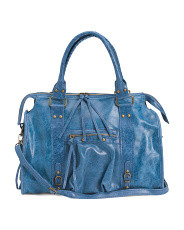 Made In Italy Leather Large Multi-pocket Satchel | Handbags | Marshalls | Marshalls