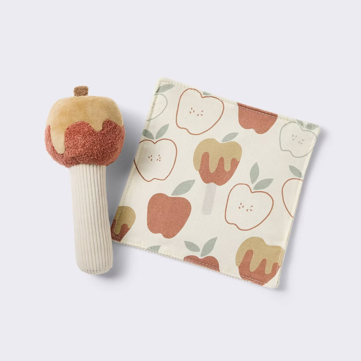 Apple Crinkle Paper + Rattle Baby Toy Set - 2pk - Cloud Island™ | Target
