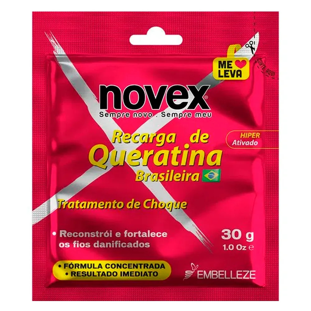 Sache Novex Recarga De Queratina 30g - Lojas REDE: A Maior Rede de Cosméticos do Brasil! | LOJAS REDE (BR)