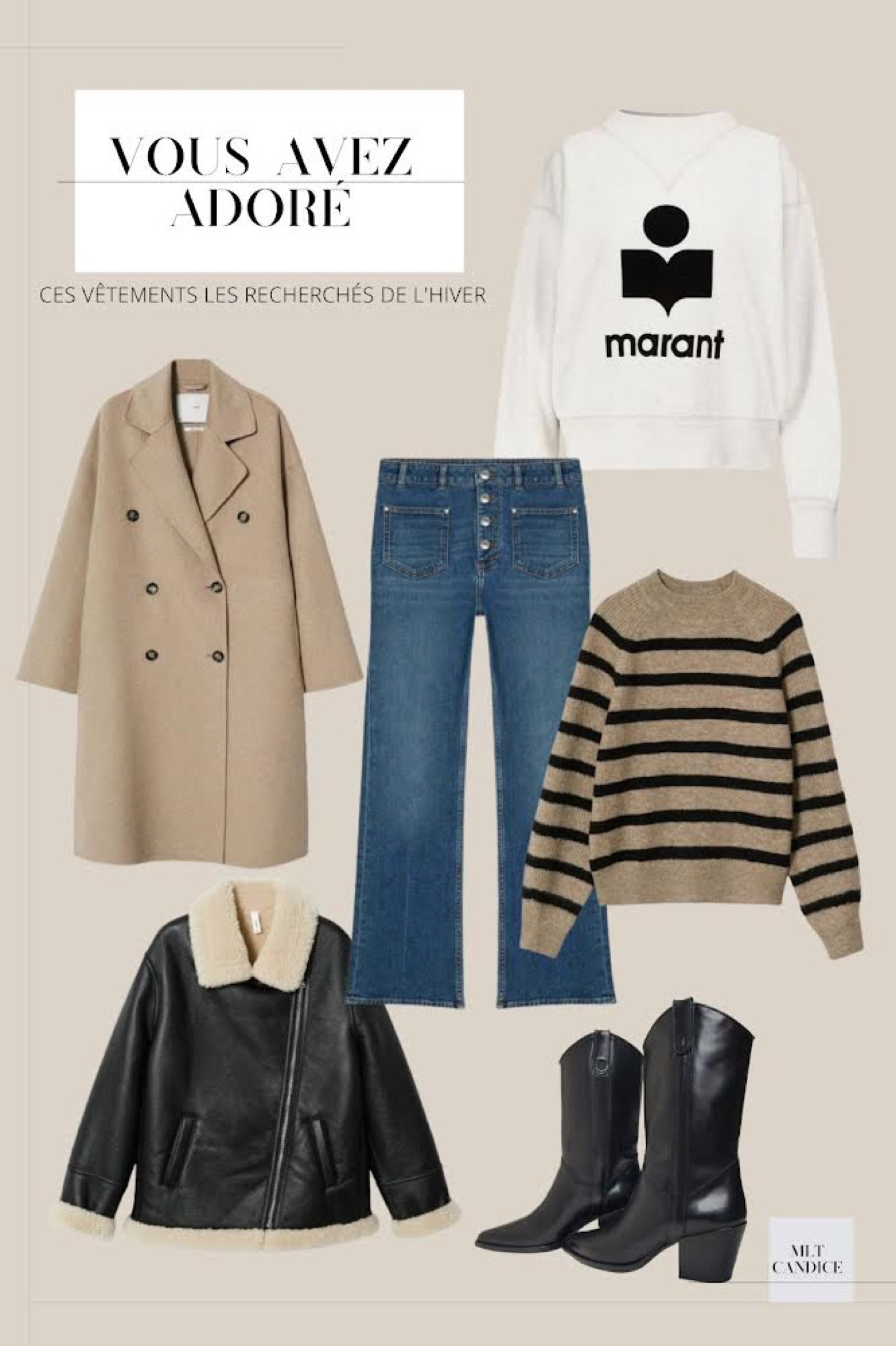 & Other Stories, Mango, Maje, H&M.. Ces vêtements et accessoires pour tous les styles, tous les âges et tous les budgets sont vos préférés de la saison selon les marques et vos retours sur mon compte Instagram. 

De mon côté, j'ai acheté le pull rayé marinière Mango qui taille à la perfection et qui se porte à même la peau ou se noue sur les épaules par-dessus une veste ou un manteau. Le jean Maje est également l'un de mes préférés. Moi qui ai des hanches, j'aime beaucoup sa taille haute et sa coupe droite légèrement évasée qui allonge et affine ma silhouette tout en faisant un effet push-up. Quant à la veste aviateur Mango, elle figure parmi les best sellers de la marque. Je n'ai pas cette version en shearling blanc, mais j'ai la version noire issue de la collection précédente. Je la porte avec tout, puisqu'elle va avec tout. 

#liketkit #weeklyfinds #falloutfit @liketoknow.it @shop.ltk @liketoknow.it.usa 


#LTKunder100 #LTKworkwear #LTKeurope #LTKSeasonal #LTKunder50 #LTKstyletip