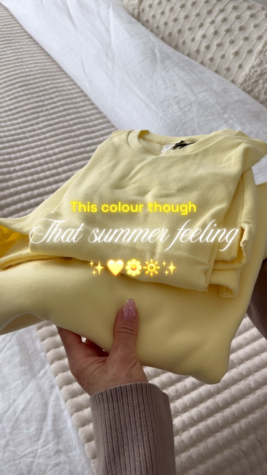 Aritzia understood the assignment with this colour 💛☀️🌼
The matching set + tee = that effortless summer feeling.
All pieces can be worn seperate or together. Tending yellow. My daughter said she’s taking them🤪


#LTKstyletip #LTKsummer #LTKcanada