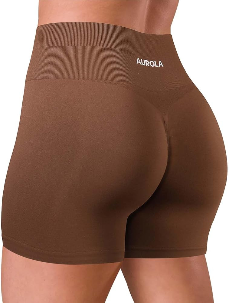 AUROLA Dream Collection Women Workout Shorts High Waist Gym Shorts, Scrunch Butt Seamless Athleti... | Amazon (US)