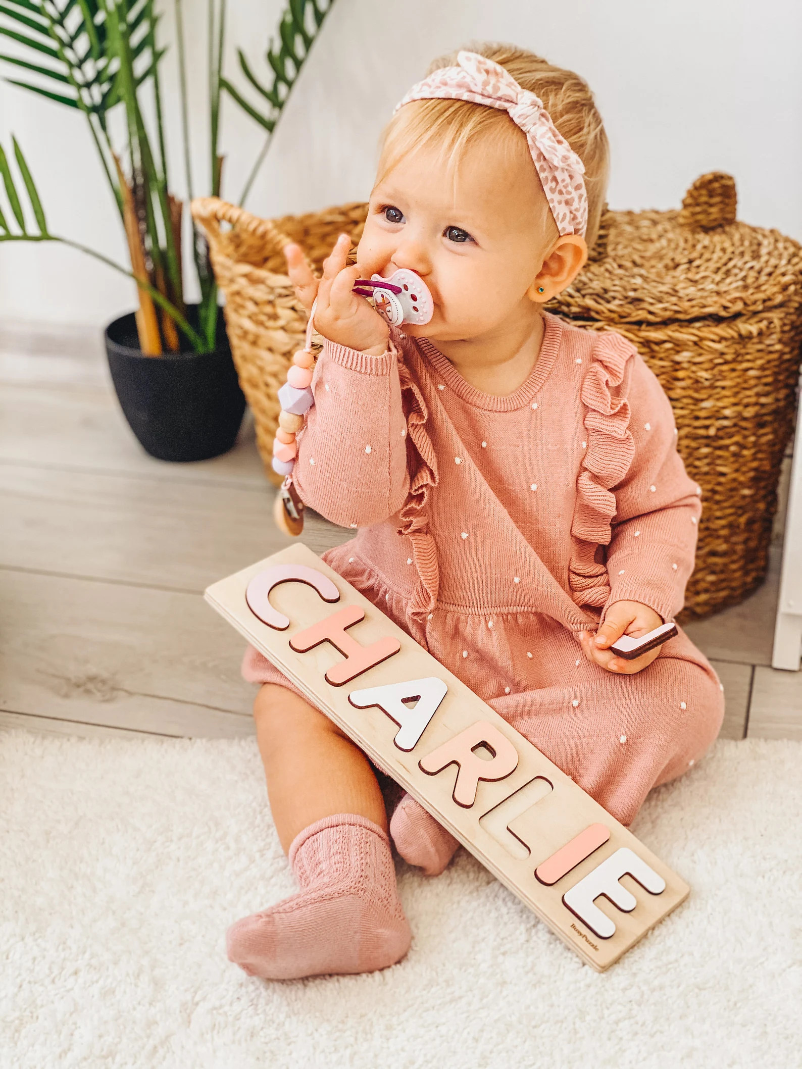 Wooden Name Puzzle by BusyPuzzle  Toddler Toys  Baby Girl | Etsy | Etsy (US)