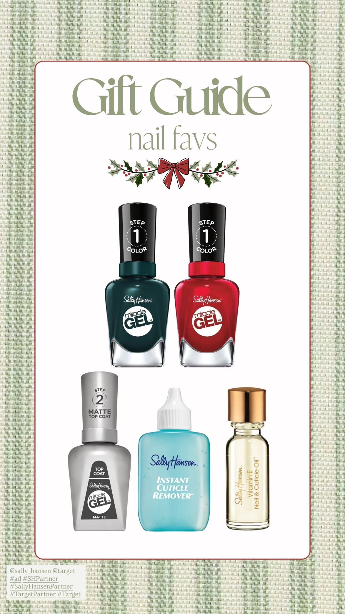  #ad Holiday nails will always be my favorite 🎄🎅🏼 @sally_hansen @target #SHPartner #SallyHansenPartner #TargetPartner #Target