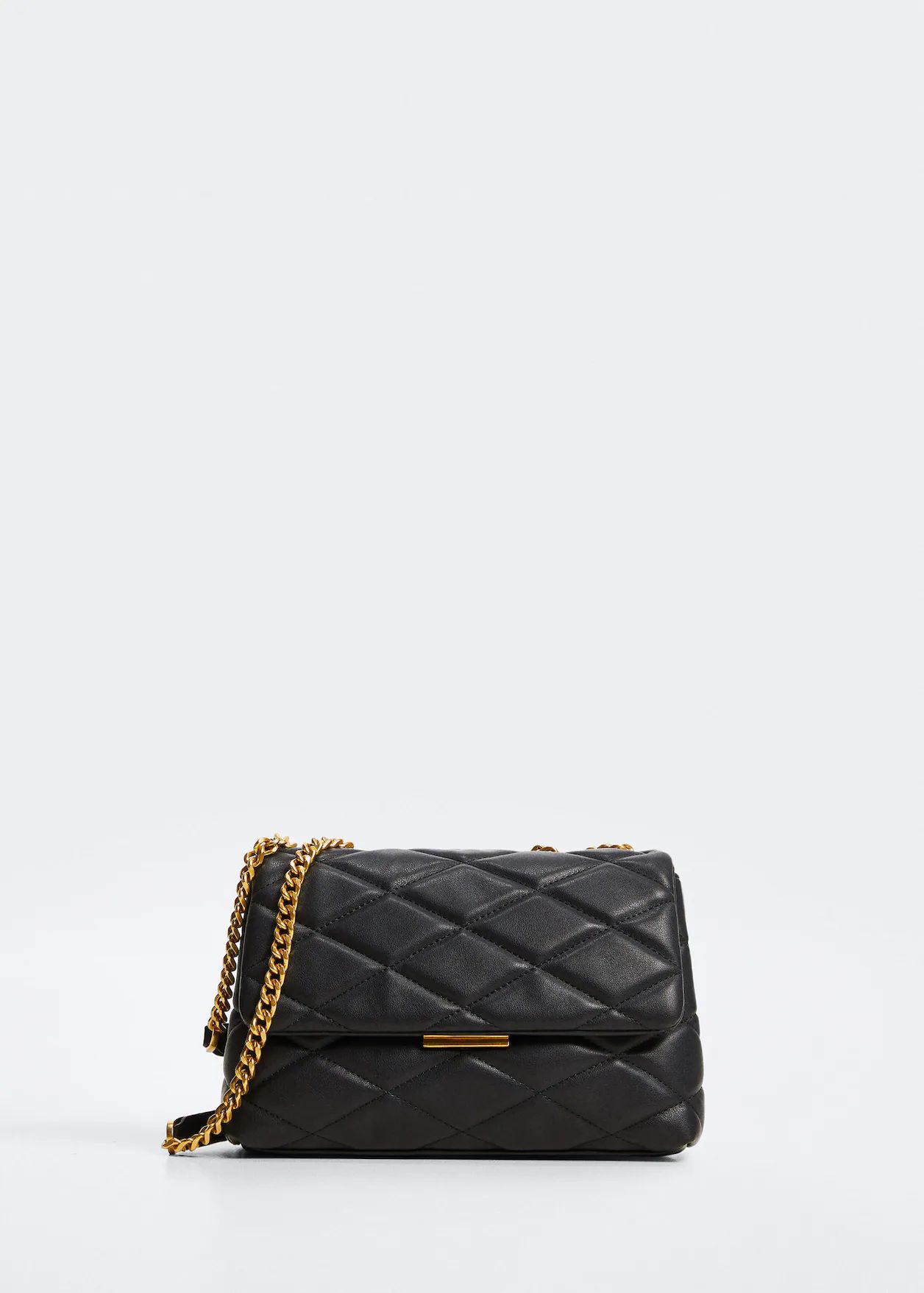 Quilted chain bag -  Women | Mango United Kingdom | MANGO (UK)