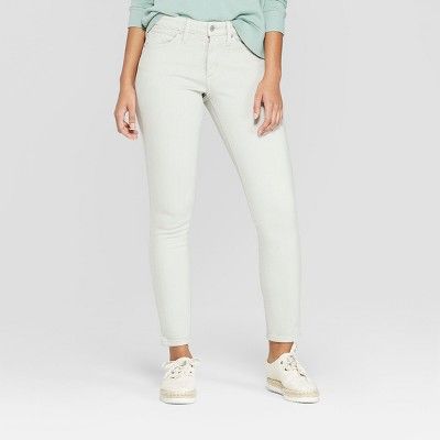 Women's High-Rise Skinny Jeans - Universal Thread™ Light Gray | Target