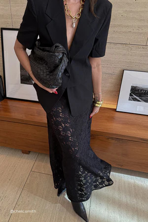 RITA BLACK SHORT SLEEVE BLAZER | DISSH